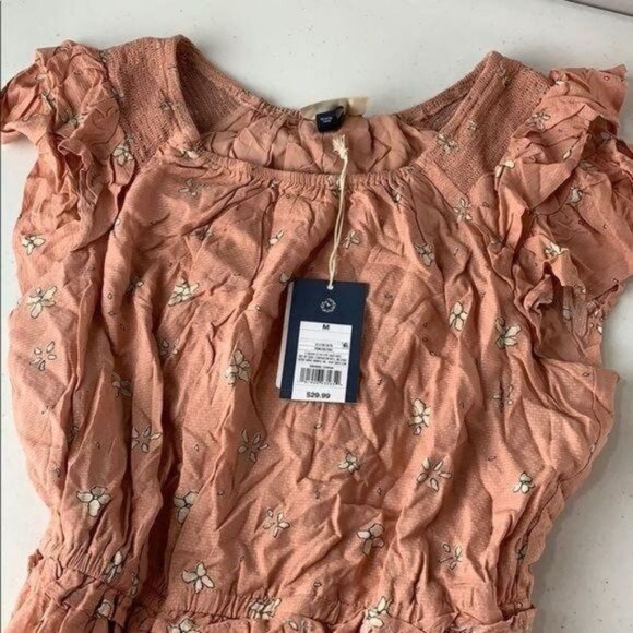 NEW Universal Thread Pink Floral Print Dress - Picture 2 of 5